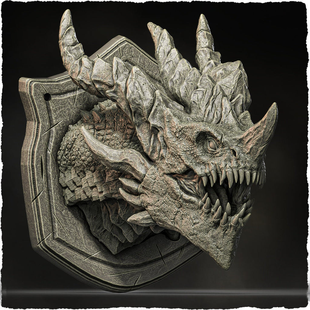 Tank Dragon | Evox Arts | Dragons of the World | RESIN | Fantasy| DnD | RPG| Tabletop | Gaming | BBEG | Dragon | Dragon Trophy | Dragon Head