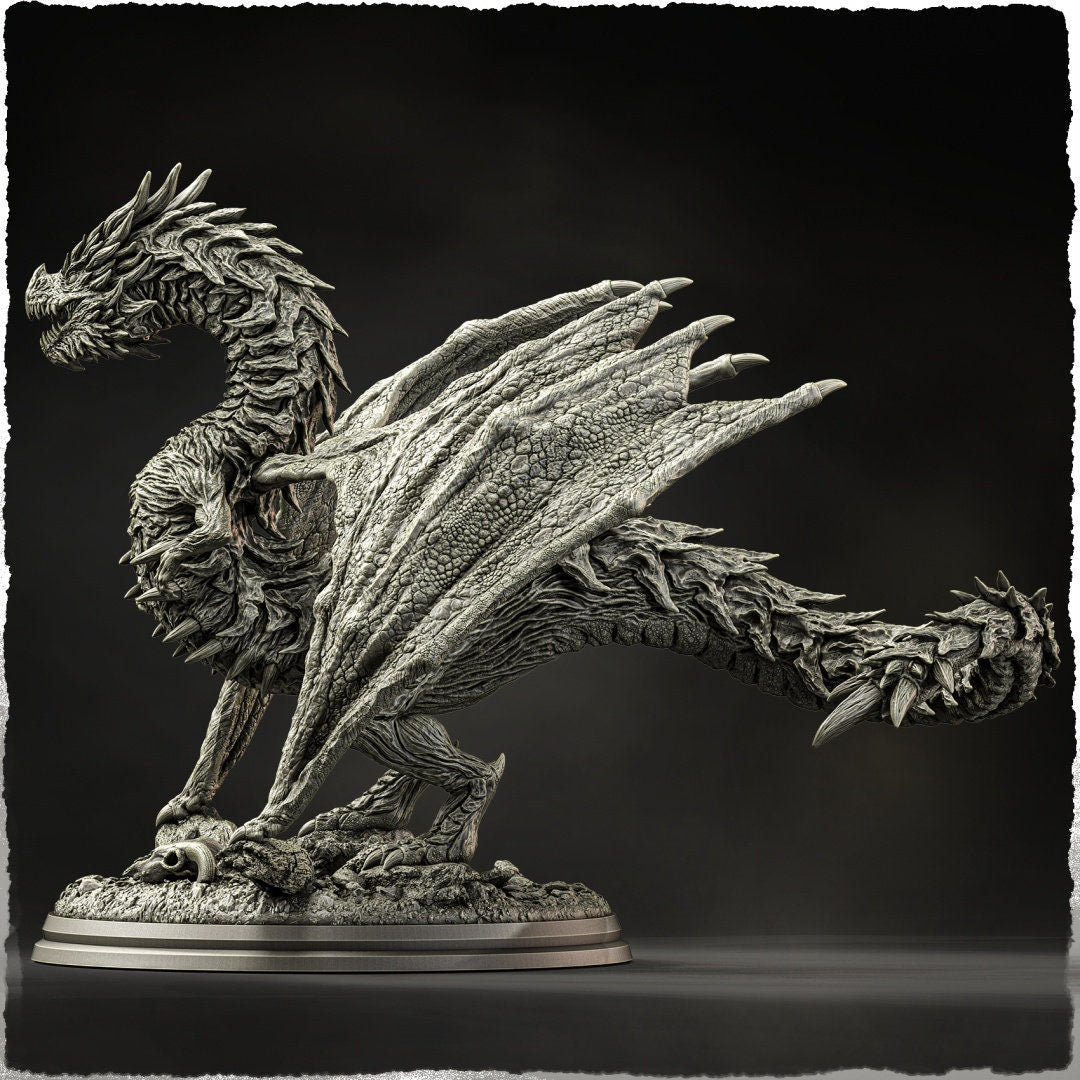 Silverspine | Evox Arts | Dragons of the World | RESIN | Fantasy| DnD | RPG| Tabletop | Gaming | BBEG | Dragon | Dragon Trophy | Dragon Head