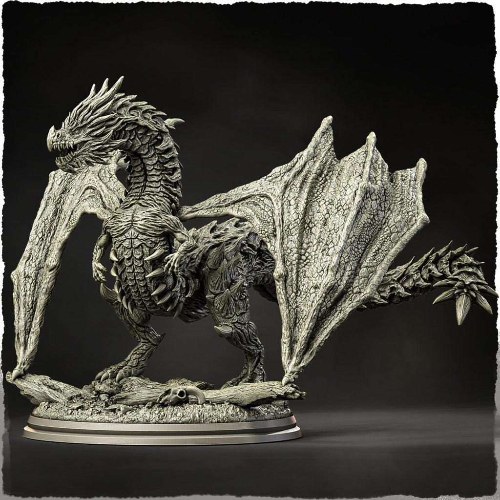 Silverspine | Evox Arts | Dragons of the World | RESIN | Fantasy| DnD | RPG| Tabletop | Gaming | BBEG | Dragon | Dragon Trophy | Dragon Head