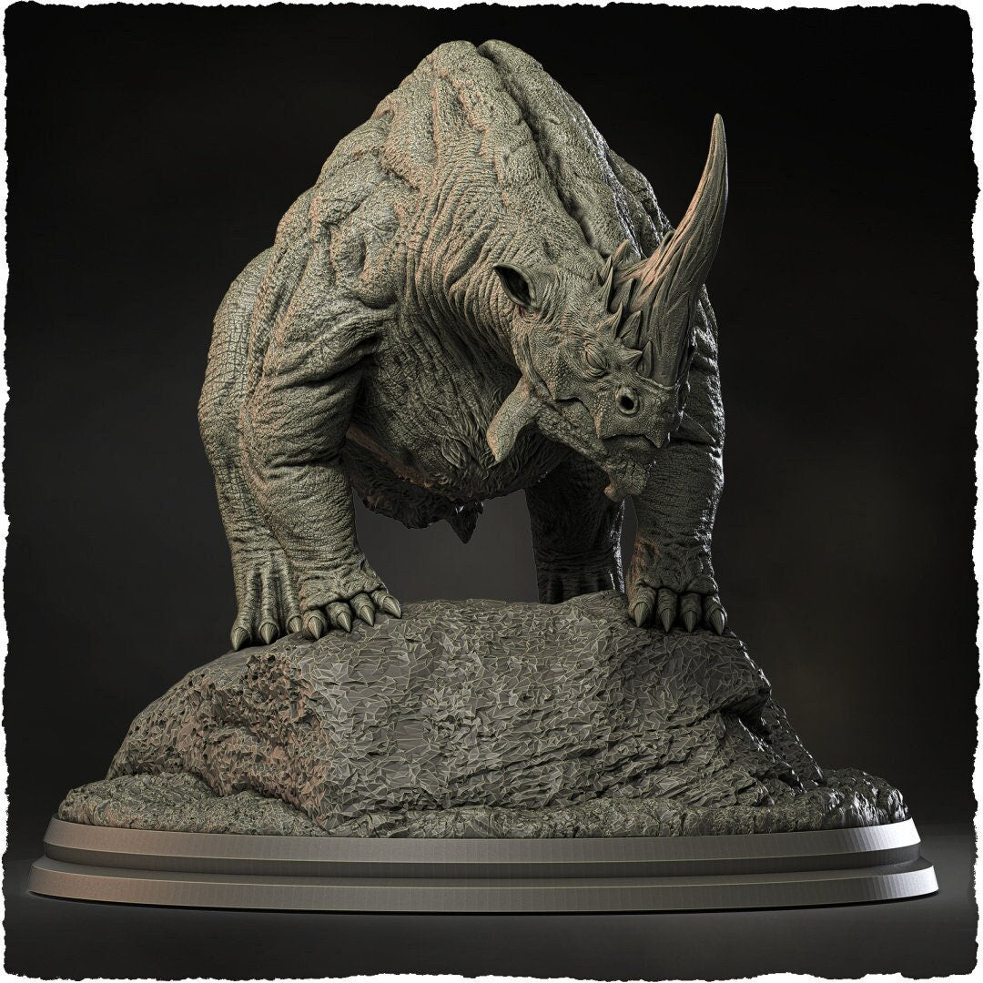 Rhinovarix | Evox Arts | Dragons of the World | RESIN | Fantasy| DnD | RPG| Tabletop | Gaming | BBEG | Dragon | Dragon Trophy | Dragon Head