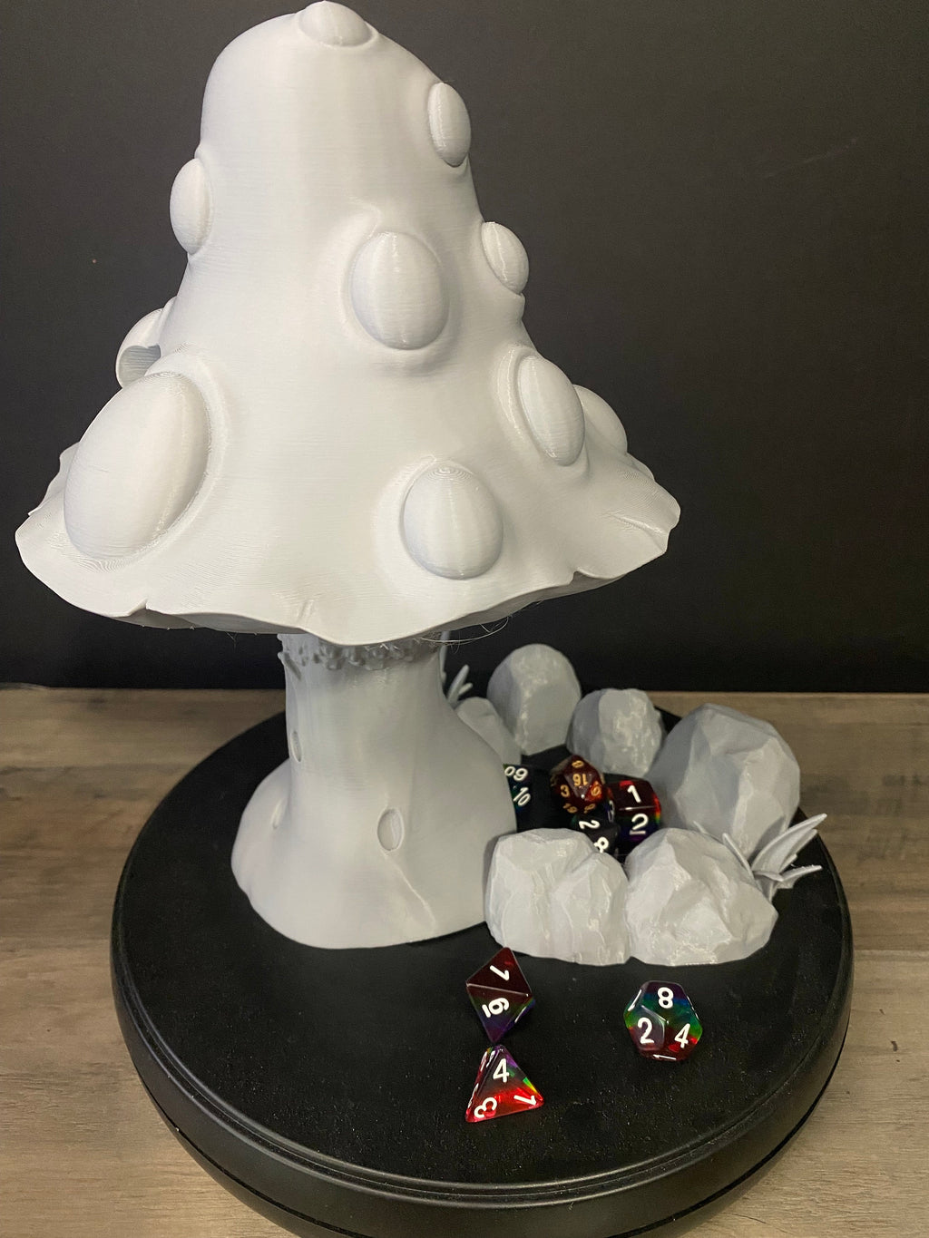 Mysterious Mushroom Dice Tower | Fates End |  Fantasy | DnD | RPG | Tabletop | Roleplay Gaming Miniatures | Dice Roller