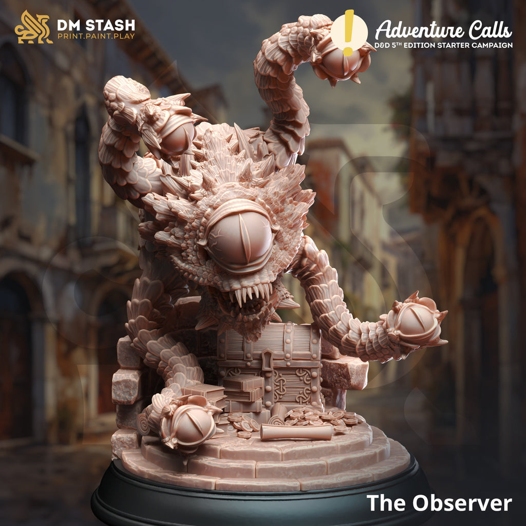 The Observer | DM Stash | Adventure Calls | Resin | Fantasy | DnD | RPG | Tabletop | Miniature | BBEG | Beholder | Eye Tyrant