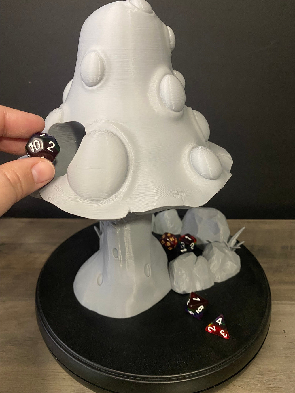 Mysterious Mushroom Dice Tower | Fates End |  Fantasy | DnD | RPG | Tabletop | Roleplay Gaming Miniatures | Dice Roller