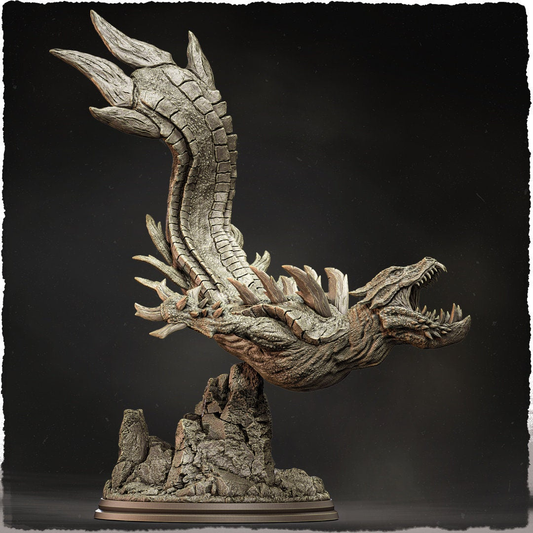 Ancient Leviathan | Evox Arts | Hunter's Guild | RESIN | Fantasy | DnD | RPG | Tabletop | Gaming | BBEG | Monster Model | Kaiju