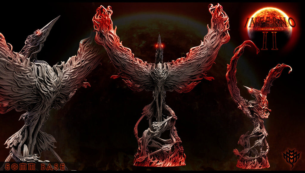 Scorched Skies | Mini Monster Mayhem | Inferno All Shall Burn II | Fantasy | DnD | RPG | Tabletop | Gaming | Miniatures | Phoenix