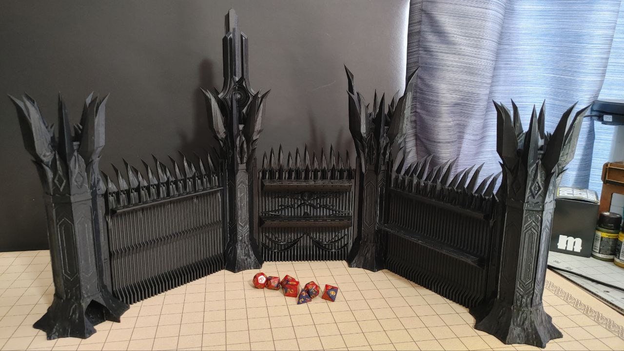 Necrotic Lord Game Master Screen Dice Tower Combo | Fates End | Fantasy | DnD | RPG | Tabletop | Roleplay Gaming Miniatures | Dungeon Master