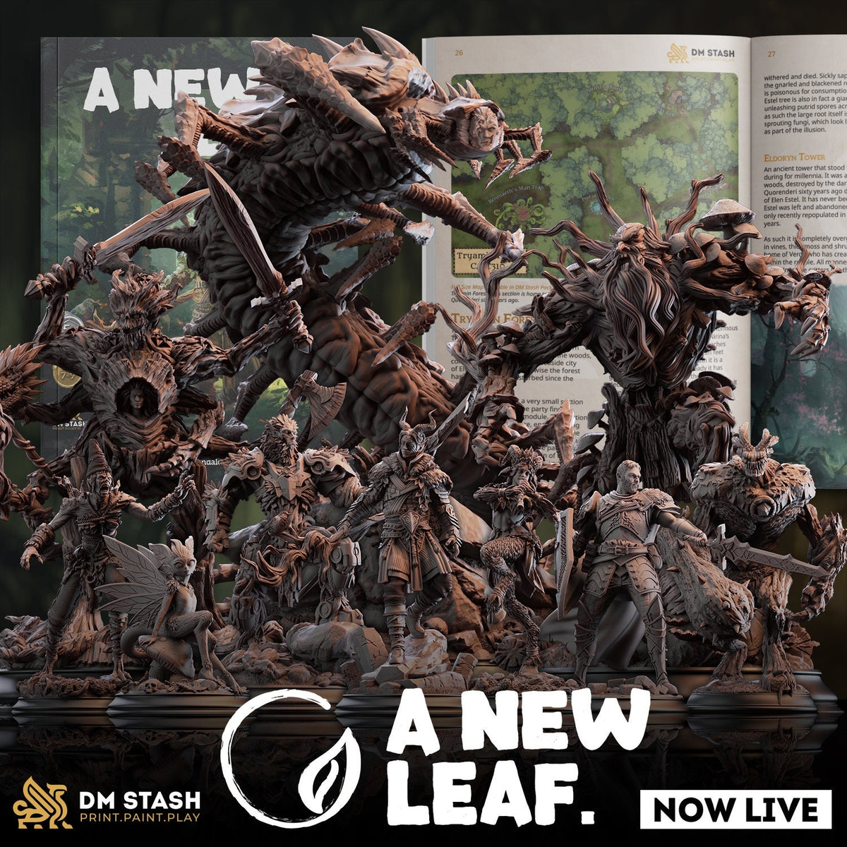 Verda - Vengeful Dryad | DM Stash | Lifting the Veil | Fantasy | DnD | RPG | Tabletop | Miniature | Character Model
