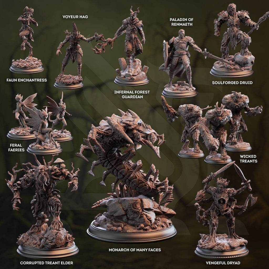 Garamundis - Corrupted Treant Elder | DM Stash | Lifting the Veil | Resin | Fantasy | DnD | RPG | Tabletop | Miniature | 75mm Base