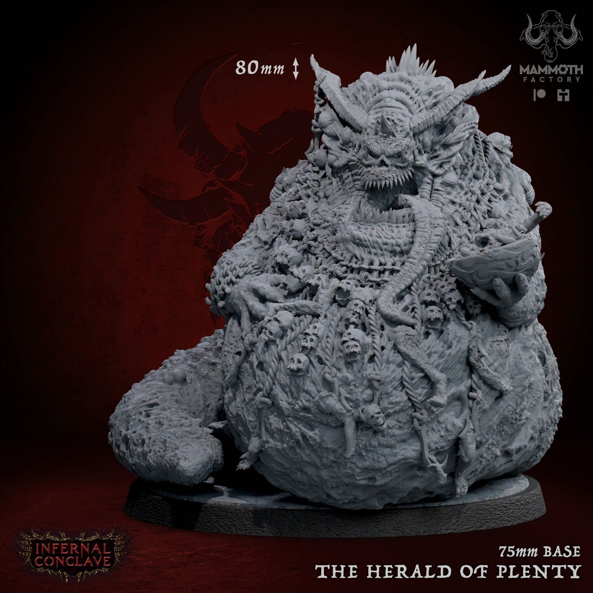 The Herald of Plenty | Mammoth Factory | Infernal Conclave | RESIN | Fantasy | DnD | RPG | Tabletop | Gaming Miniatures | BBEG | Giant