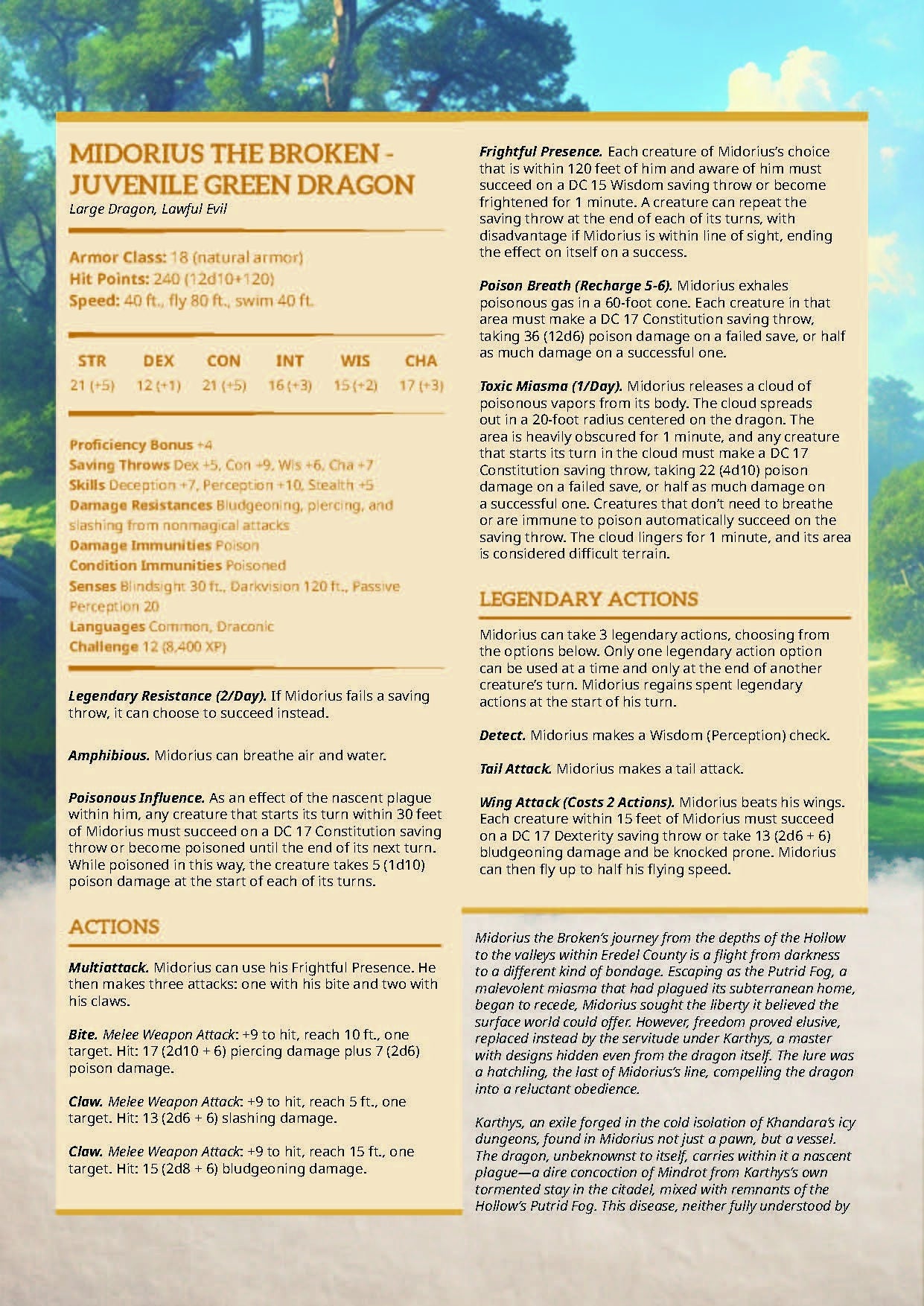 Midorius the Broken - Juvenile Green Dragon | DM Stash | Ill Omens | RESIN | Fantasy | DnD | RPG | Tabletop | Gaming | Miniature | Dragon