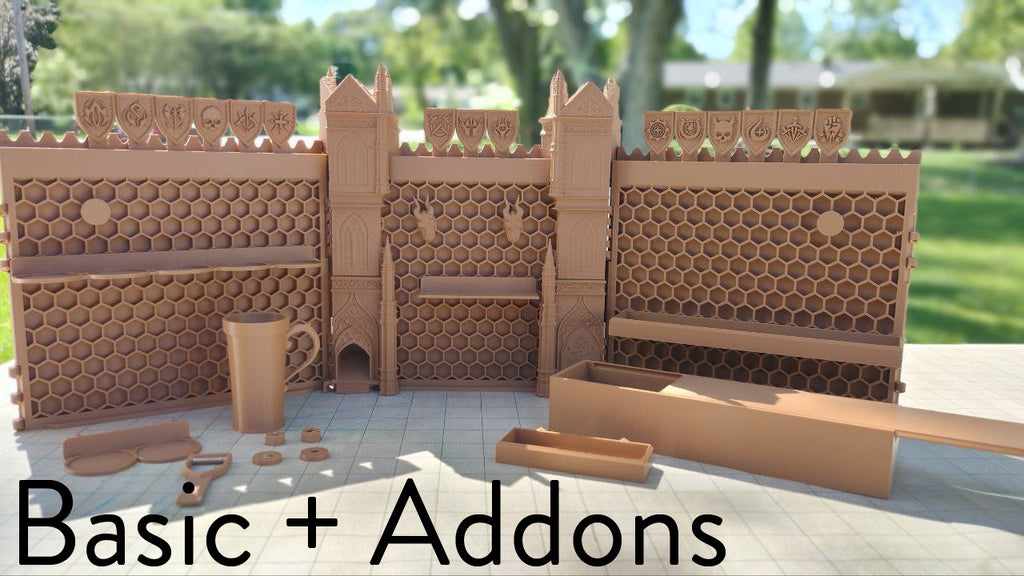 Gothic Cathedral Game Master Screen Dice Tower Combo | Fates End | DnD | RPG | Tabletop Gaming | Dungeon Master