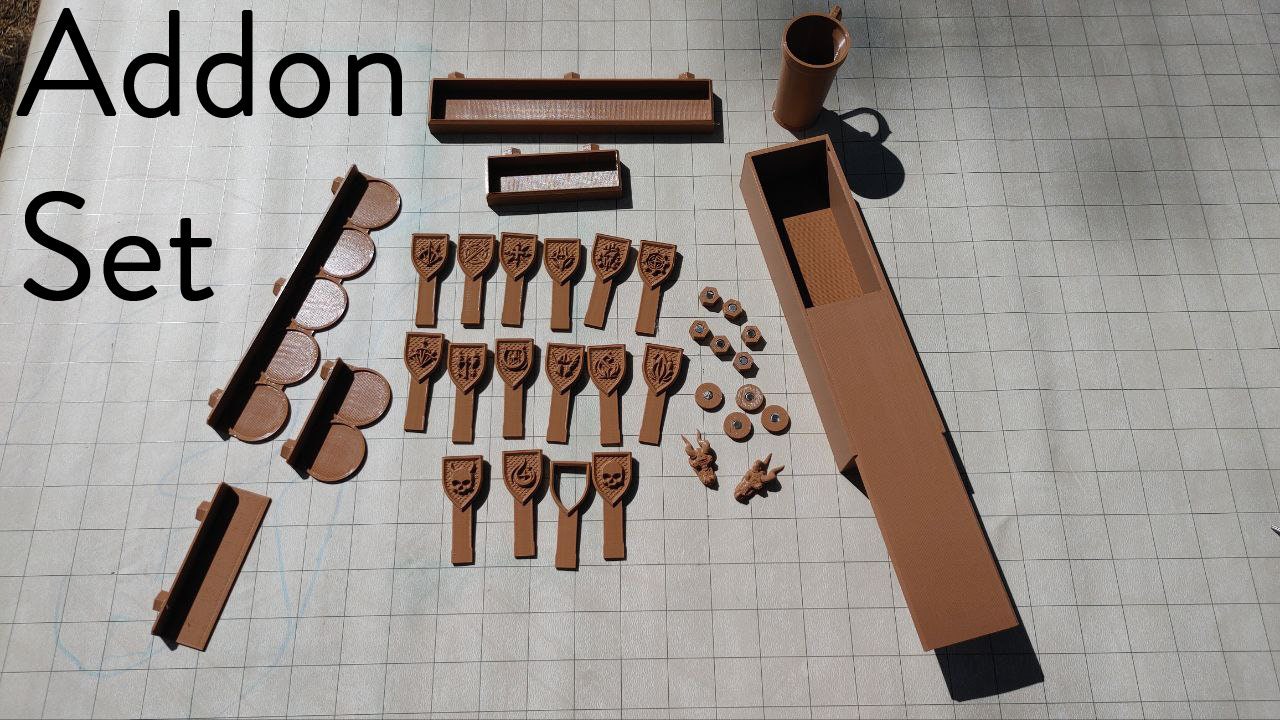 Tavern Game Master Screen Dice Tower Combo | Fates End | DnD | RPG | Tabletop Gaming | Dungeon Master