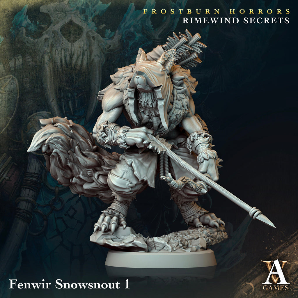 Fenwir Snowsnout | Archvillain Games | Frostburn Horrors - Rimewind Secrets | Fantasy | DnD | RPG | Tabletop | Gaming | Miniatures | Beast