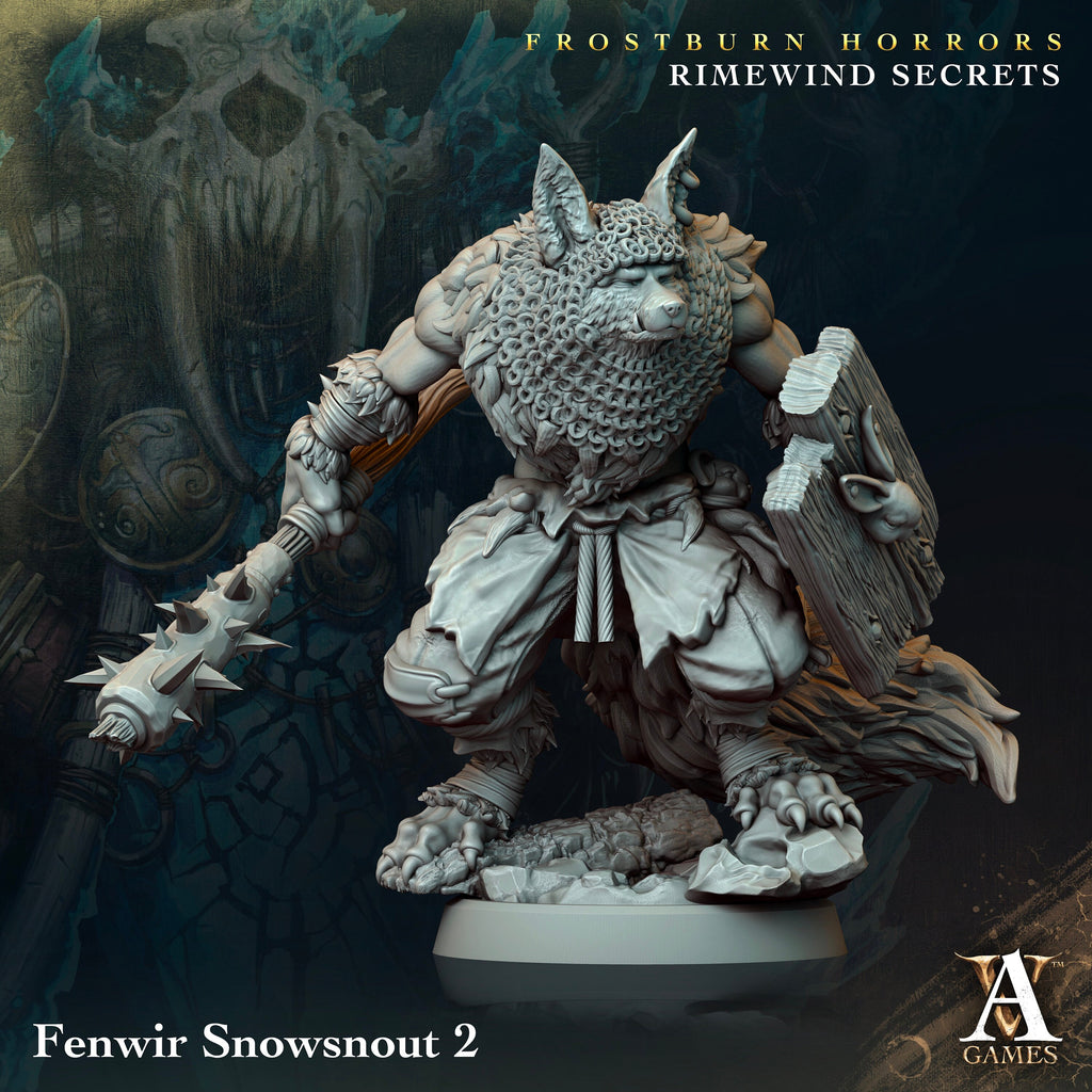 Fenwir Snowsnout | Archvillain Games | Frostburn Horrors - Rimewind Secrets | Fantasy | DnD | RPG | Tabletop | Gaming | Miniatures | Beast