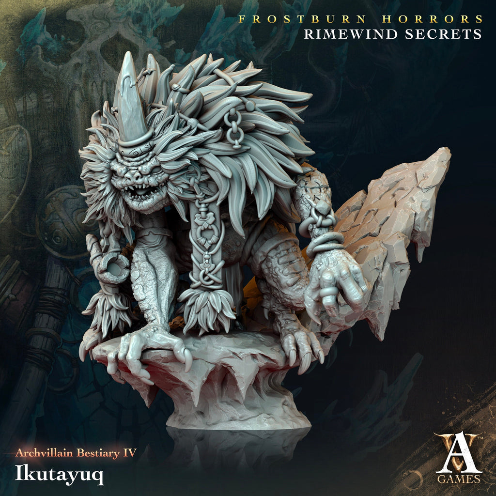 Ikutayuq | Archvillain Games | Frostburn Horrors - Rimewind Secrets | Fantasy | DnD | RPG | Tabletop | Gaming | Miniatures | Beast | Shaman