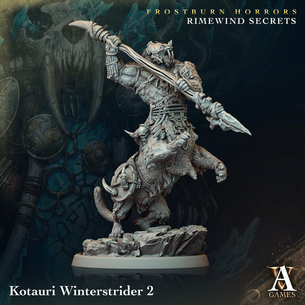Kotauri Winterstrider | Archvillain Games | Frostburn Horrors - Rimewind Secrets | Fantasy | DnD | RPG | Tabletop | Gaming Miniature | Beast