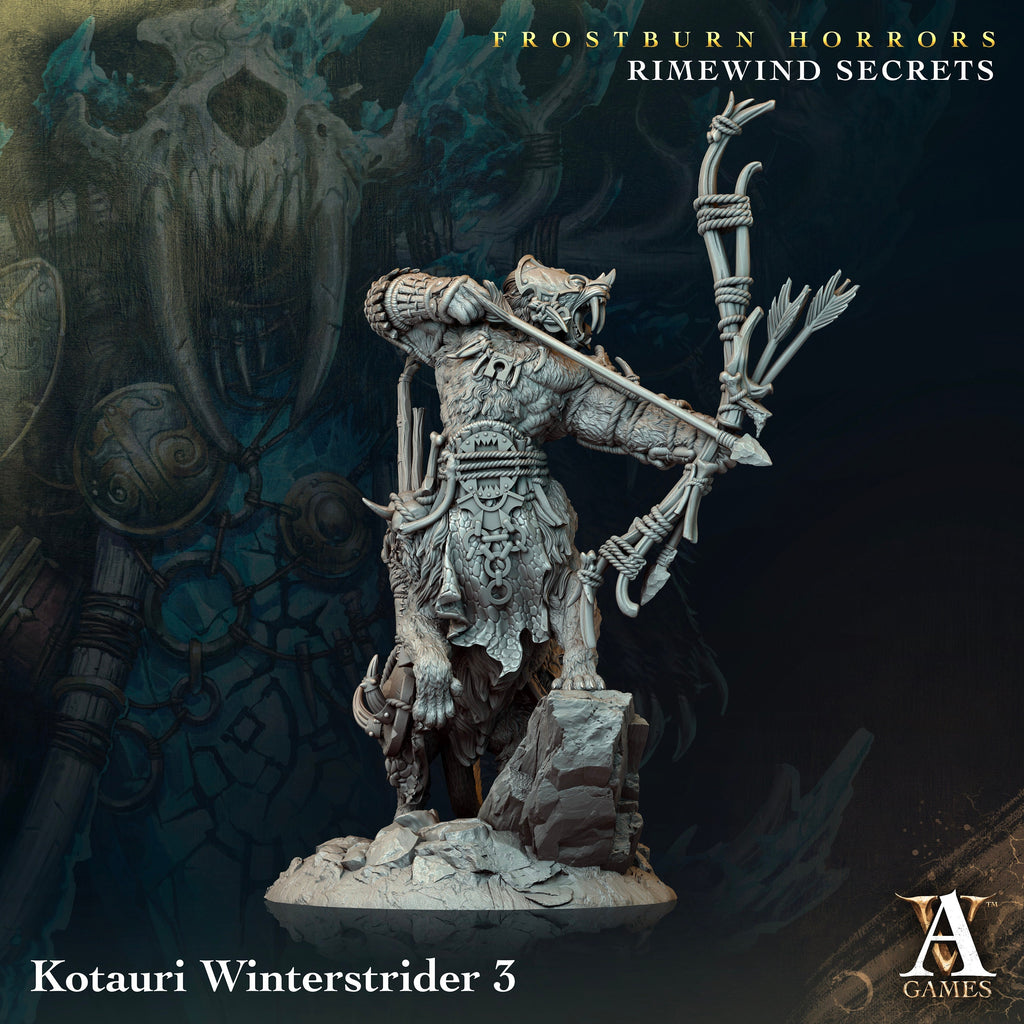 Kotauri Winterstrider | Archvillain Games | Frostburn Horrors - Rimewind Secrets | Fantasy | DnD | RPG | Tabletop | Gaming Miniature | Beast