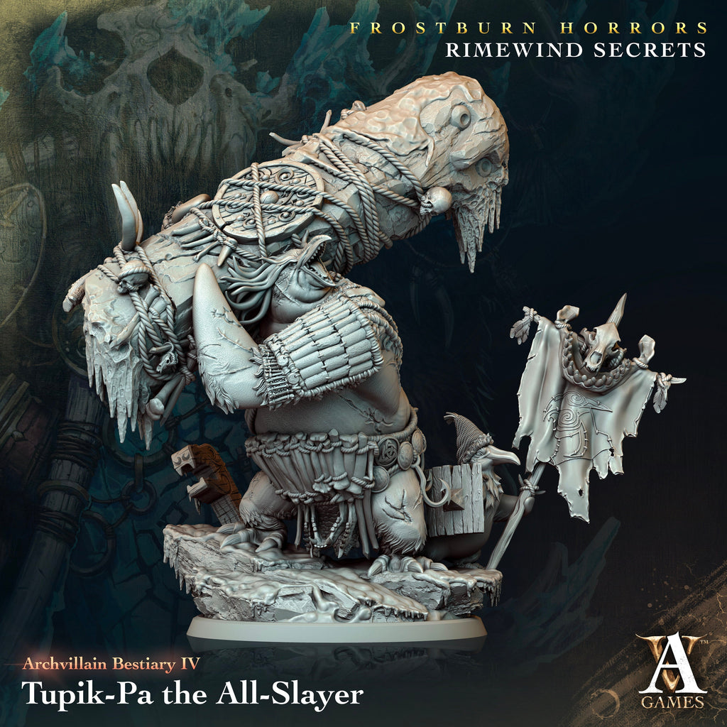 Tupik-Pa the All-Slayer | Archvillain Games | Frostburn Horrors - Rimewind Secrets | Fantasy | RPG | Tabletop | Gaming | Miniature | BBEG