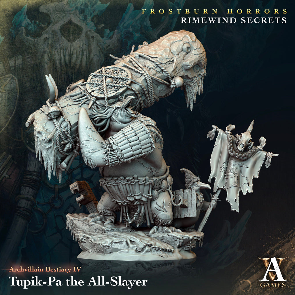 Tupik-Pa the All-Slayer | Archvillain Games | Frostburn Horrors - Rimewind Secrets | Fantasy | RPG | Tabletop | Gaming | Miniature | BBEG