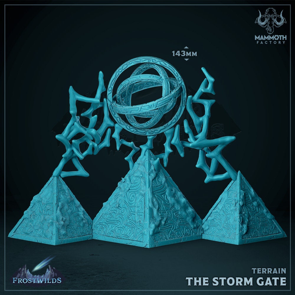 The Storm Gate | Mammoth Factory | Frostwilds Pt 1 | RESIN | Fantasy | DnD | RPG | Tabletop | Gaming Miniatures | Terrain | Gate