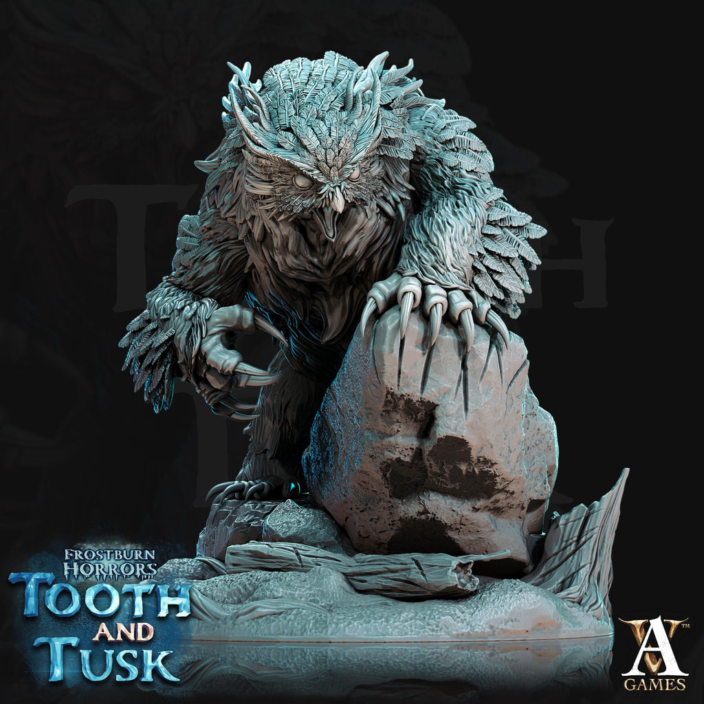 Owlbears | Archvillain Games | Frostburn Horrors Tooth and Tusk | Fantasy | DnD | RPG | Tabletop | Gaming | Miniatures | Frozen Monster