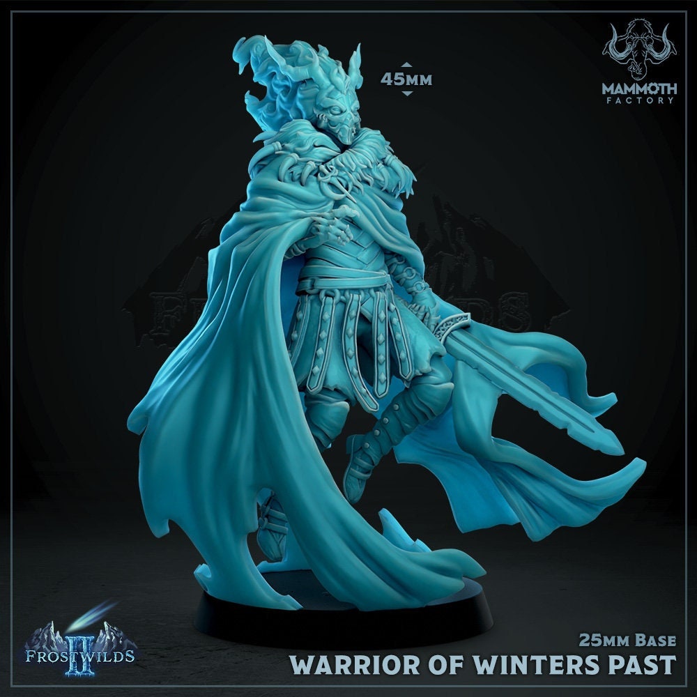 Warrior of Winters Past  | Mammoth Factory | Frostwilds Pt 2 | Fantasy | DnD | RPG | Tabletop | Gaming | Miniatures | Character Model