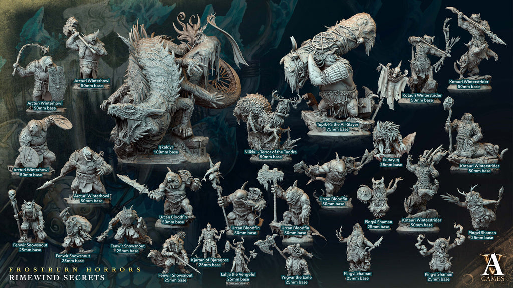 Ikutayuq | Archvillain Games | Frostburn Horrors - Rimewind Secrets | Fantasy | DnD | RPG | Tabletop | Gaming | Miniatures | Beast | Shaman