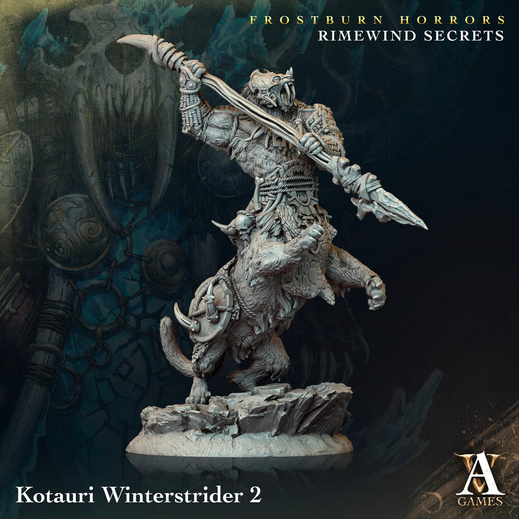 Kotauri Winterstrider | Archvillain Games | Frostburn Horrors - Rimewind Secrets | Fantasy | DnD | RPG | Tabletop | Gaming Miniature | Beast