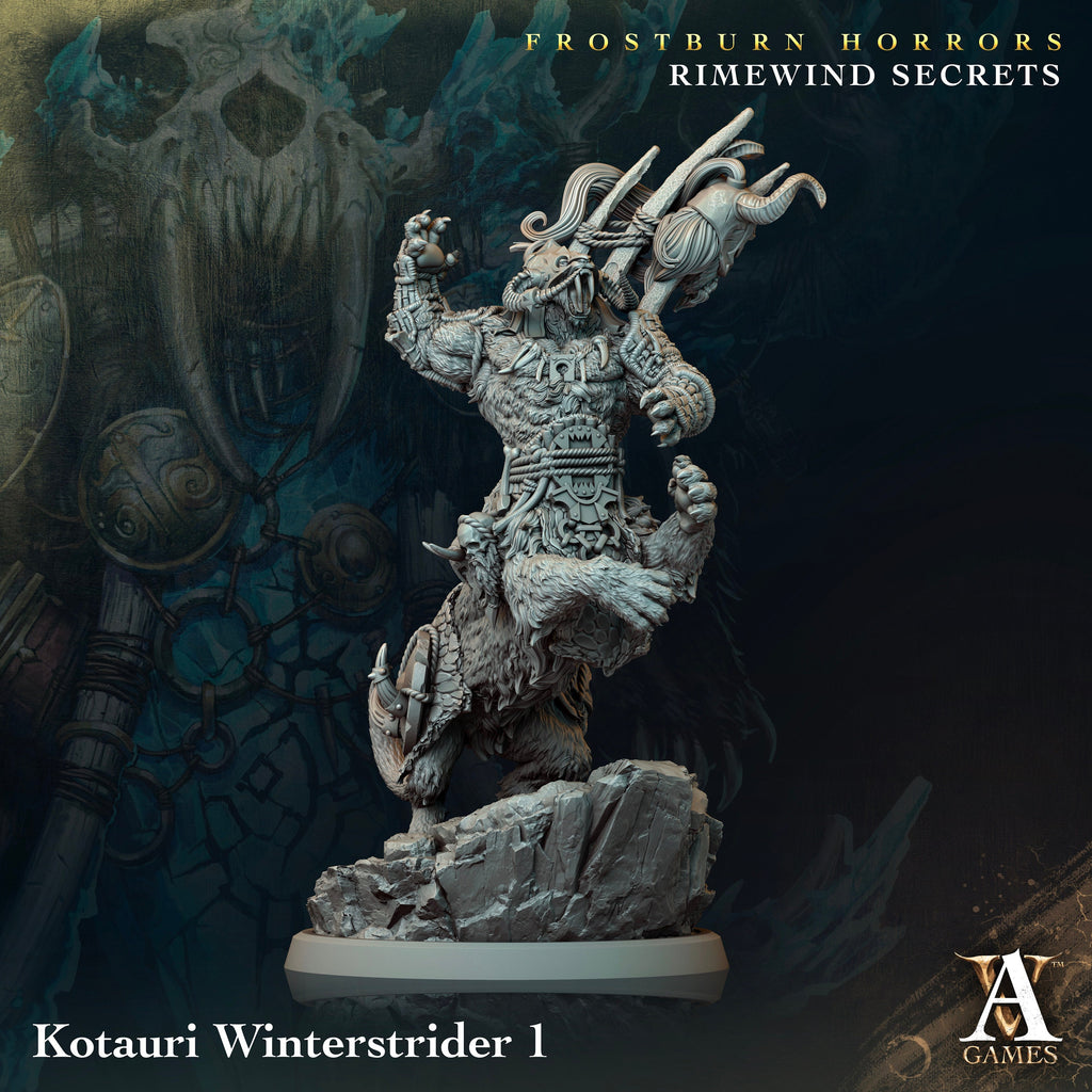 Kotauri Winterstrider | Archvillain Games | Frostburn Horrors - Rimewind Secrets | Fantasy | DnD | RPG | Tabletop | Gaming Miniature | Beast