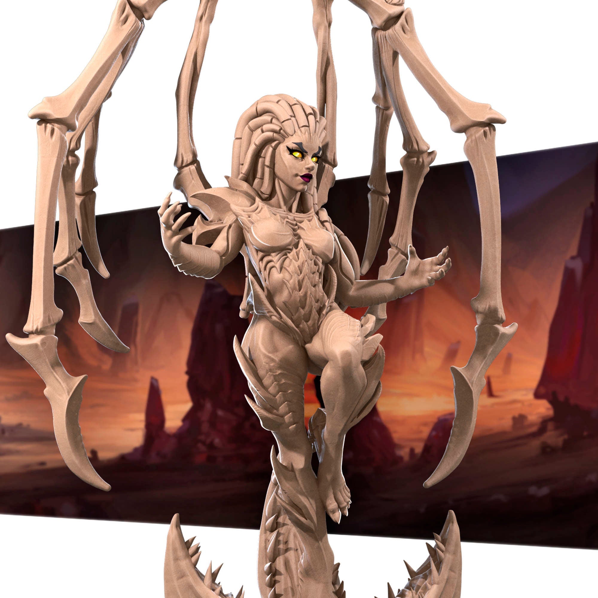 Sarah, Queen of Blades | Bite the Bullet | Dragonborns Pt 2 | Fantasy | DnD | Tabletop | Gaming | Miniature | Character Model | Character