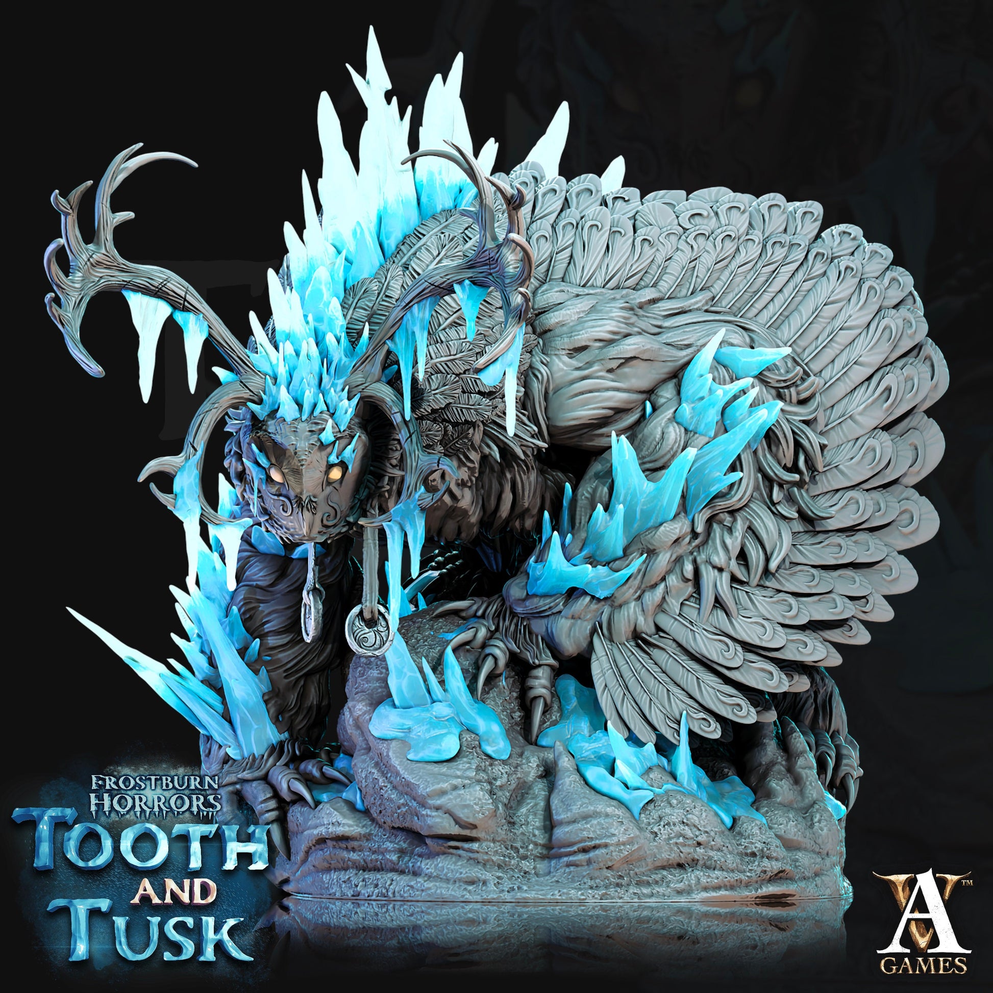 Talva - Claw of Winter | Archvillain Games | Frostburn Horrors Tooth and Tusk | Fantasy DnD | RPG | Tabletop | Gaming | Miniature | Owlbear