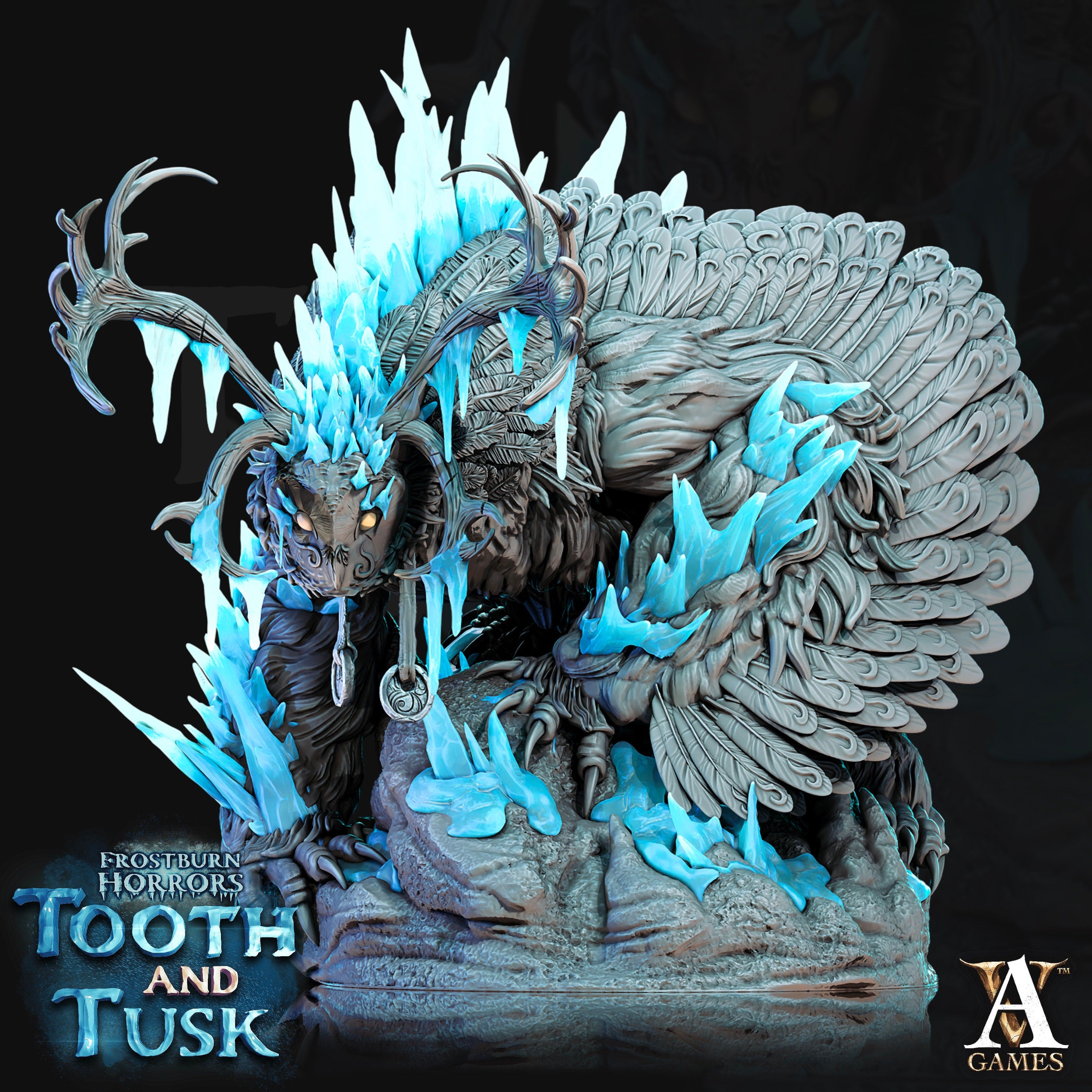 Talva - Claw of Winter | Archvillain Games | Frostburn Horrors Tooth and Tusk | Fantasy DnD | RPG | Tabletop | Gaming | Miniature | Owlbear