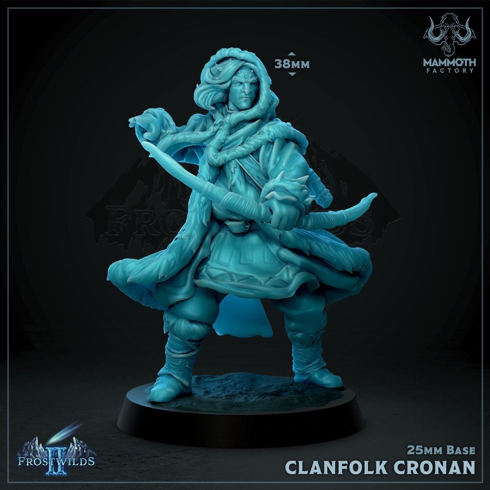 Clanfolk | Mammoth Factory | Frostwilds Pt 2 | Fantasy | DnD | RPG | Tabletop | Gaming | Miniatures | Character Model