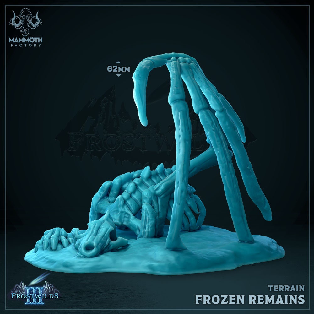 Frozen Remains | Mammoth Factory | Frostwilds Pt 3 | Fantasy | DnD | RPG | Tabletop | Gaming | Miniatures | Terrain