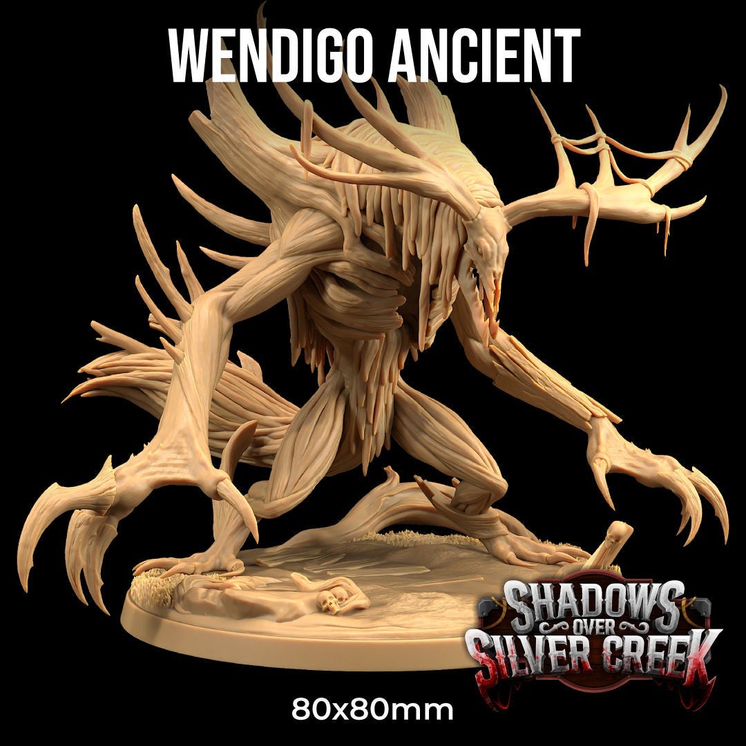 Wendigo Ancient | Dragon Trappers Lodge | Shadows Over Silver Creek | Fantasy | DnD | RPG | Tabletop | Gaming | Miniatures | Monster