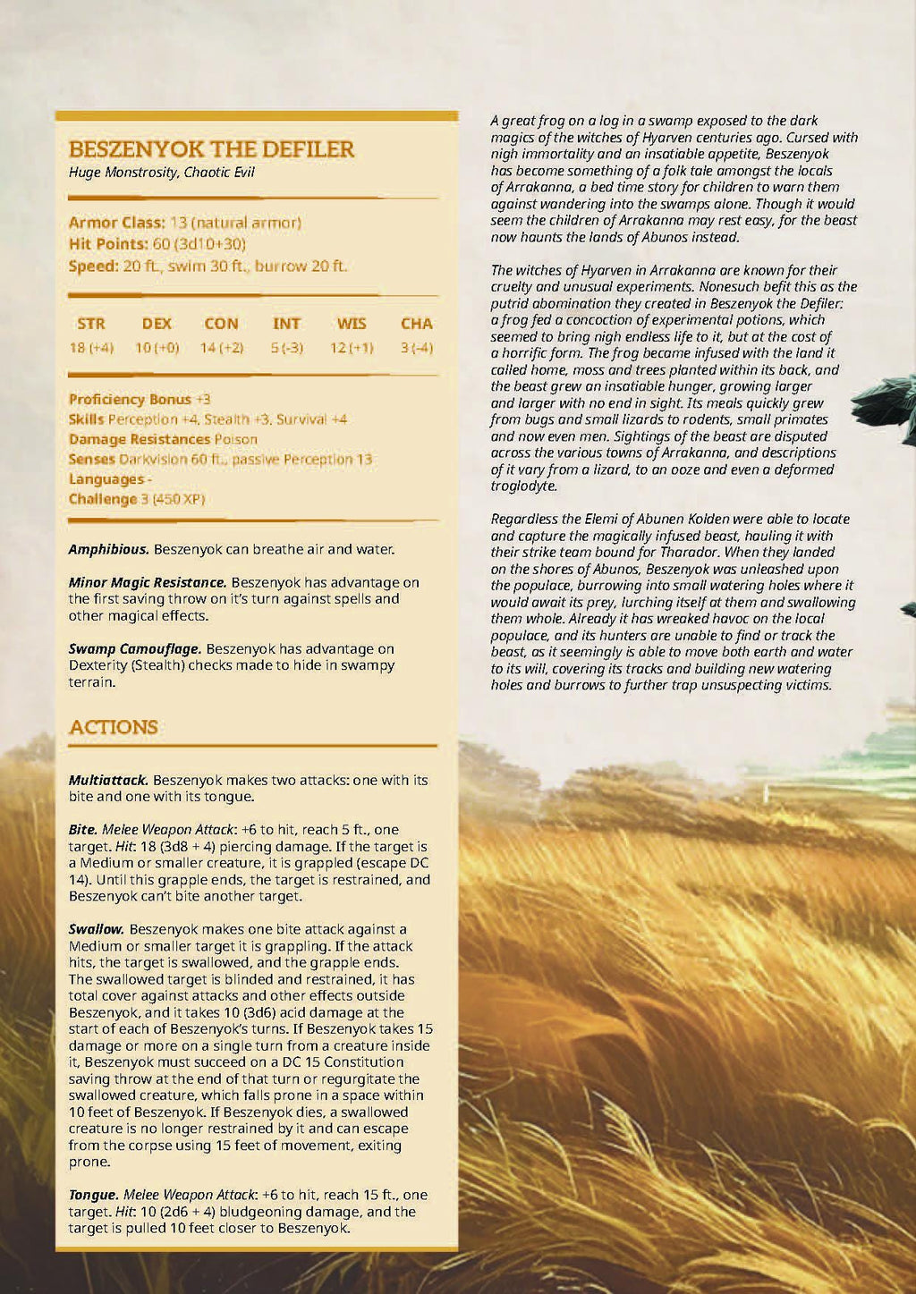 Beszenyok the Defiler | DM Stash | War of the Elements | Resin | Fantasy | DnD | RPG | Tabletop | Miniature | Toad Monster | Fey Creature