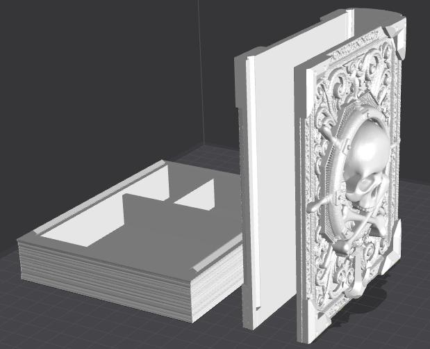 Yarr Book - Storage & Dice Rolling Tray | Fates End | Fantasy | DnD | RPG | Roleplay Gamer Gift | Pirate Card Box | Jewelry Box