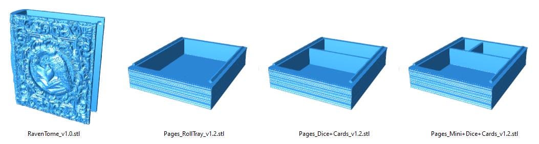 Nevermore Ravens Tome - Perfect for cards, dice, minis | Fates End | Fantasy | DnD | RPG | Roleplay Gaming | MTG Magic Card Box | Gamer Gift