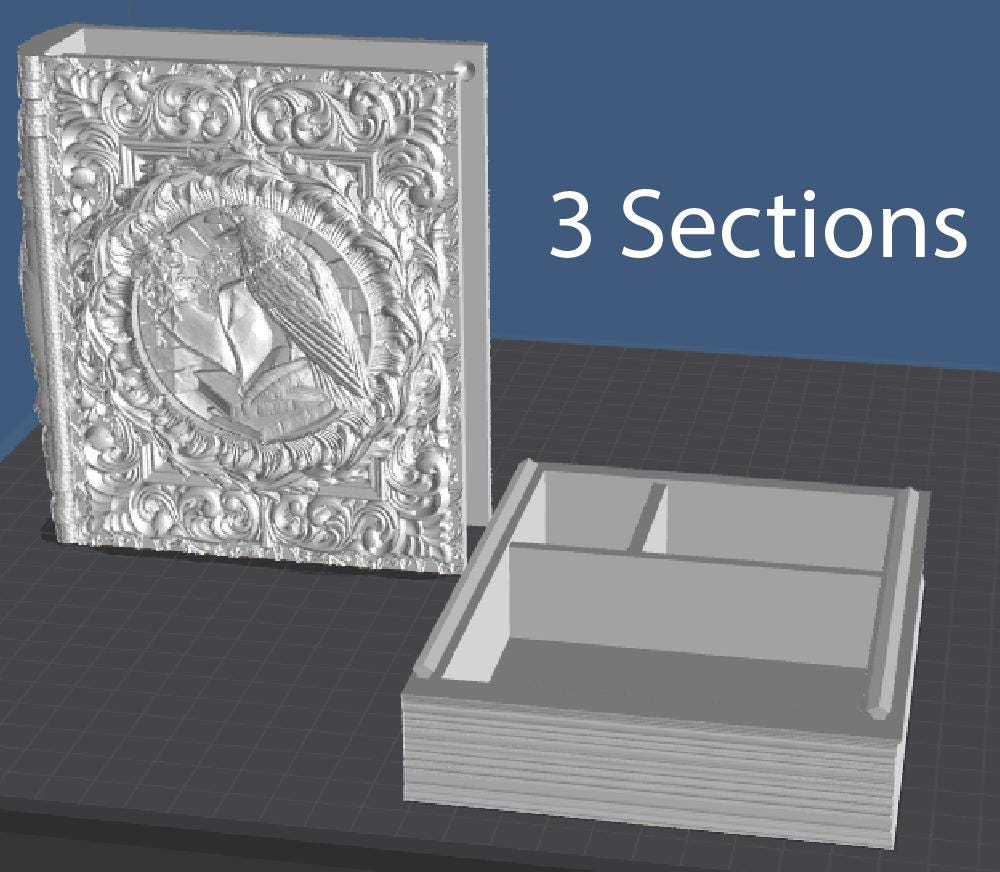 Nevermore Ravens Tome - Perfect for cards, dice, minis | Fates End | Fantasy | DnD | RPG | Roleplay Gaming | MTG Magic Card Box | Gamer Gift