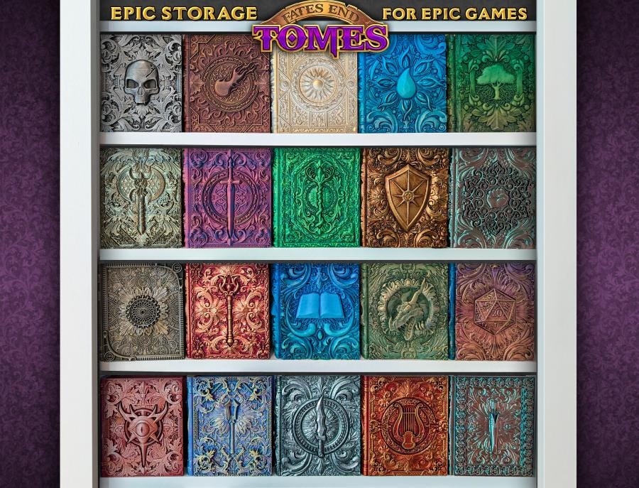 Lovecraftian Tome - Perfect for cards, dice, and minis | Fates End | Fantasy | DnD | RPG | Roleplay Gaming | MTG Magic Card Box | Gamer Gift