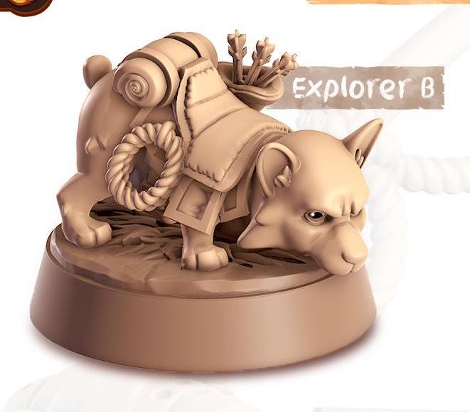 Corgi Companion | Cast n Play | Companions | NPCs | RESIN | Fantasy | Horror | RPG | Gaming | Miniature | Character Pet Companion