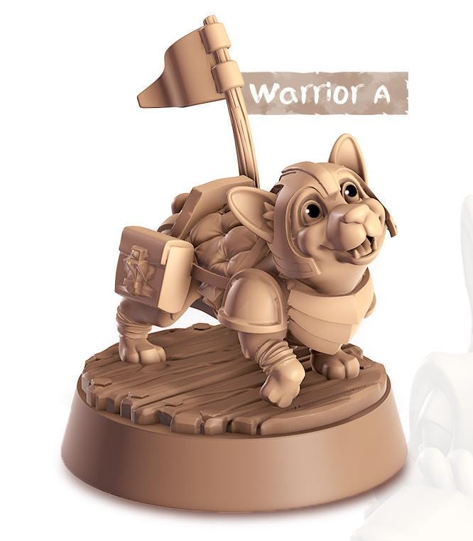 Corgi Companion | Cast n Play | Companions | NPCs | RESIN | Fantasy | Horror | RPG | Gaming | Miniature | Character Pet Companion