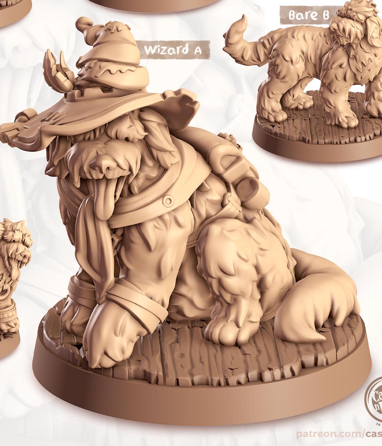 Old English Shepherd Companion | Cast n Play | Companions | NPCs | RESIN | Fantasy | Horror | RPG | Gaming | Miniature | Character Pet