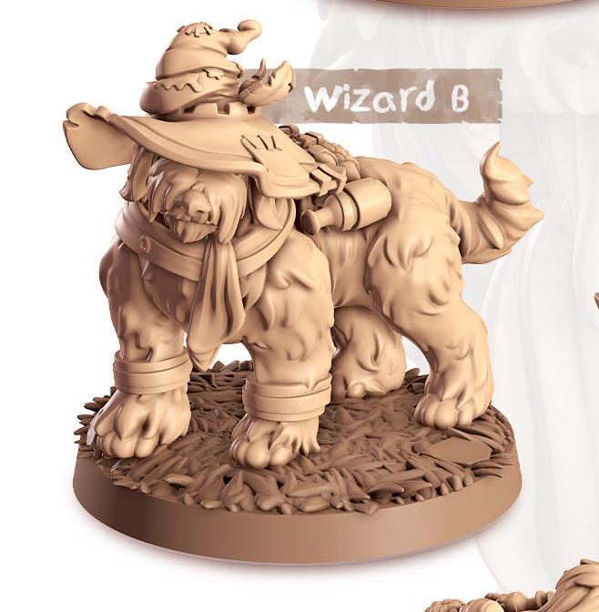 Old English Shepherd Companion | Cast n Play | Companions | NPCs | RESIN | Fantasy | Horror | RPG | Gaming | Miniature | Character Pet