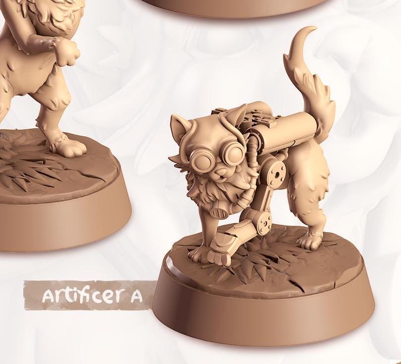 Bombay Cat Companion | Cast n Play | Companions | NPCs | RESIN | Fantasy | Horror | RPG | Gaming | Miniature | Character Pet Companion