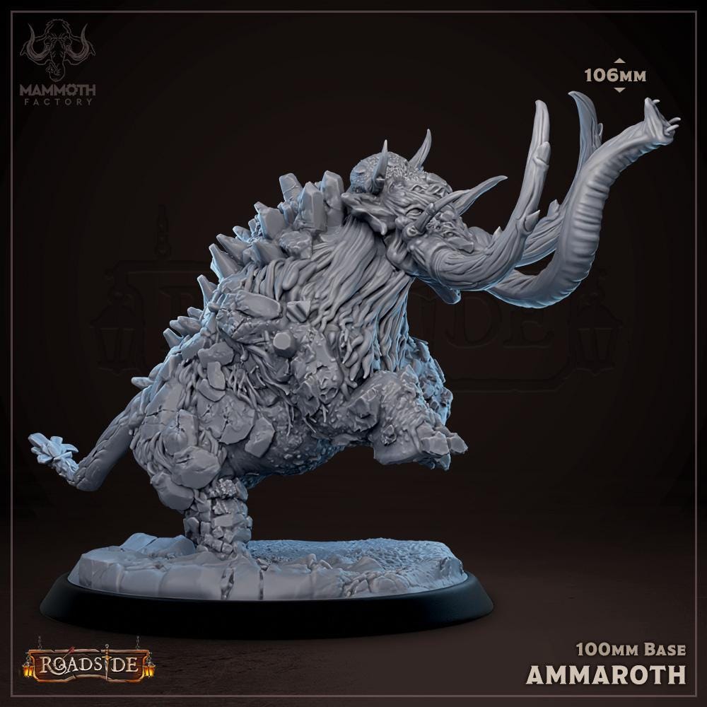 Ammaroth the Unstoppable | Mammoth Factory | Roadside | RESIN | Fantasy | DnD | RPG | Tabletop | Gaming Miniatures | BBEG