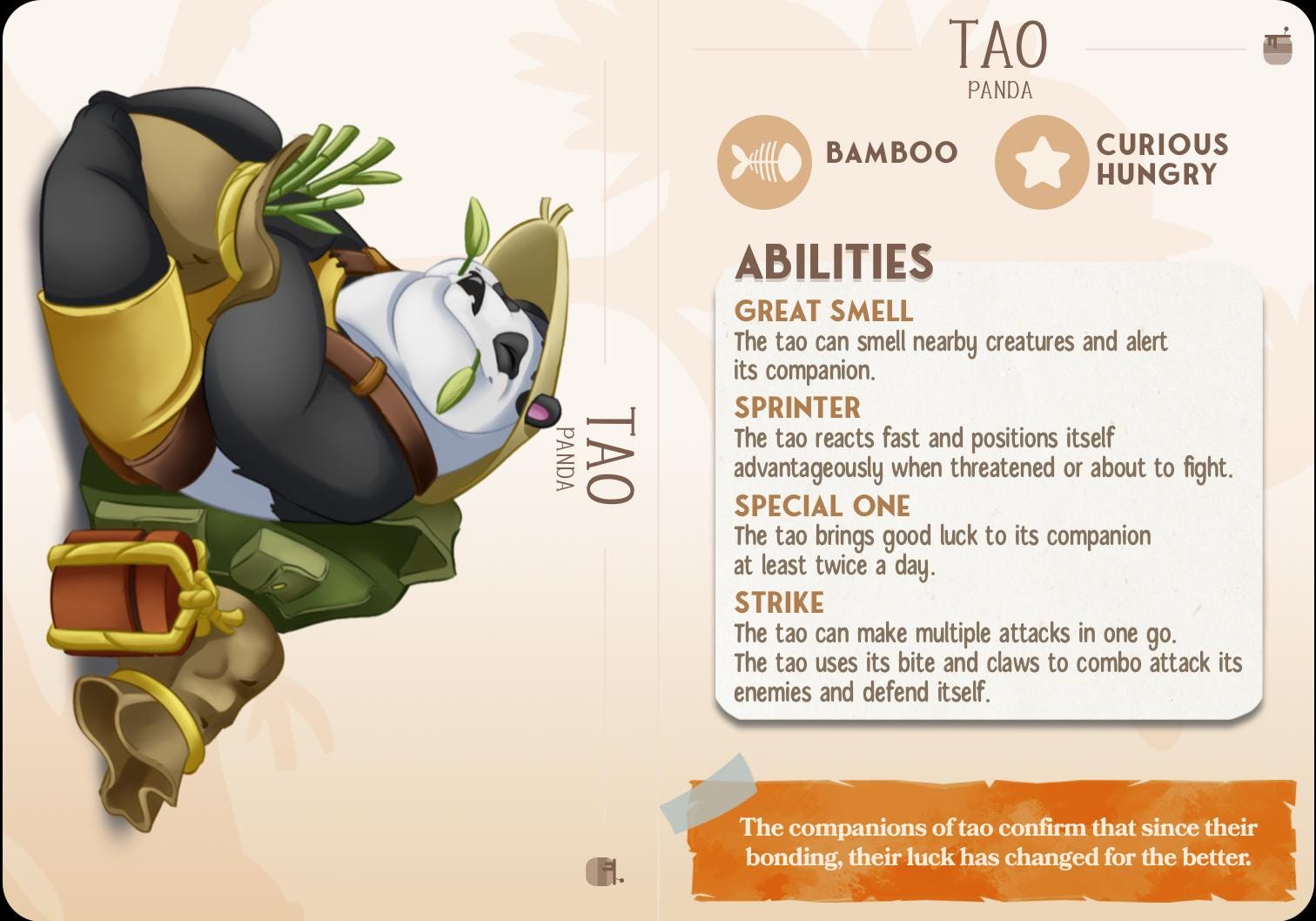 The Panda Companion | Cast n Play | Companions | NPCs | RESIN | Fantasy | Horror | RPG | Gaming | Miniature | Character Pet Companion