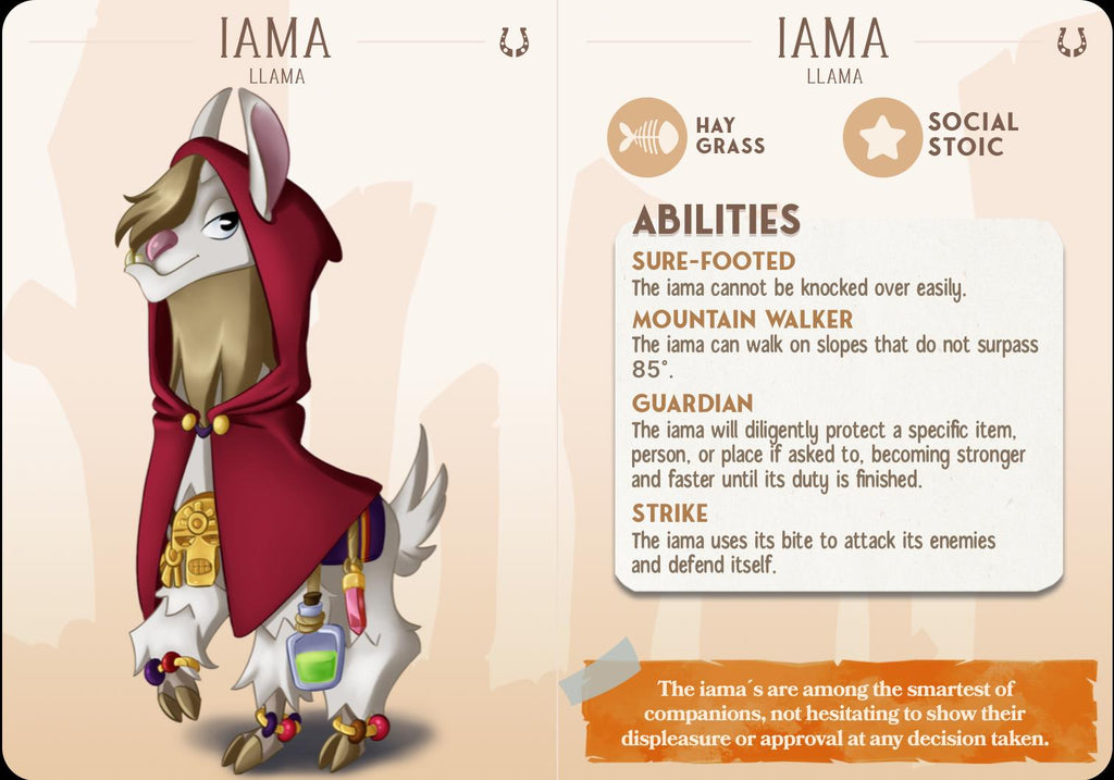 The Llama Companion | Cast n Play | Companions | NPCs | RESIN | Fantasy | Horror | RPG | Gaming | Miniature | Character Pet Companion