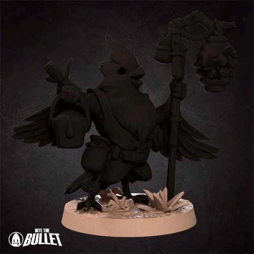 Birdfolk Forestkeeper | Bite the Bullet | Grove Haven | RESIN | Fantasy | DnD | RPG | Tabletop | Miniature | Animorphs Character Model