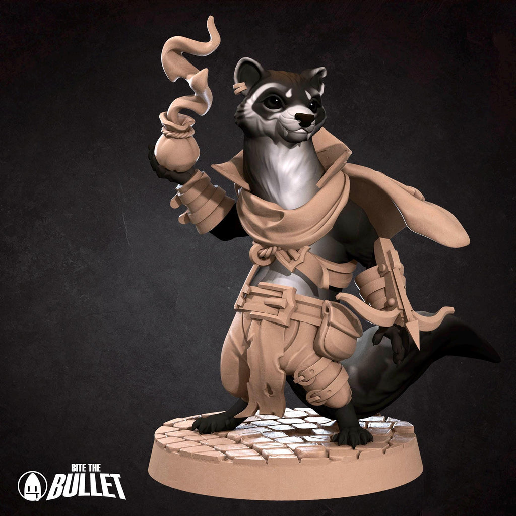 Ferretfolk Rogue | Bite the Bullet | Grove Haven | RESIN | Fantasy | DnD | RPG | Tabletop | Miniature | Animorphs Character Model
